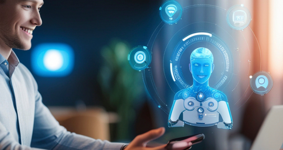 AI robot pointing at a digital SEO graph overlay with the Sydney Opera House and Harbour Bridge in the background. Text reads “AI SEO Experts Sydney – Smarter Strategies for Higher Rankings” with eCommerce Solution Hub logo and CTA.