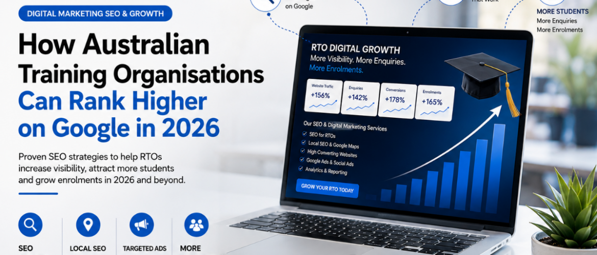 How Australian Training Organisations can rank higher on Google in 2026 with SEO and digital marketing strategies by eCommerce Solution Hub.